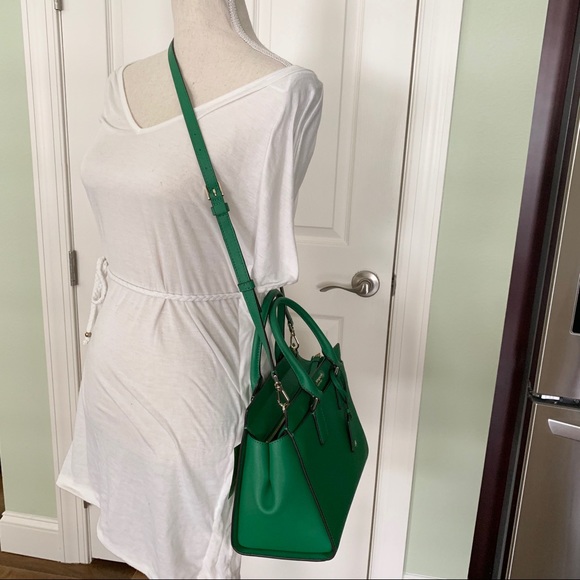 Kate spade medium satchel Cameron green bean new - Picture 3 of 6